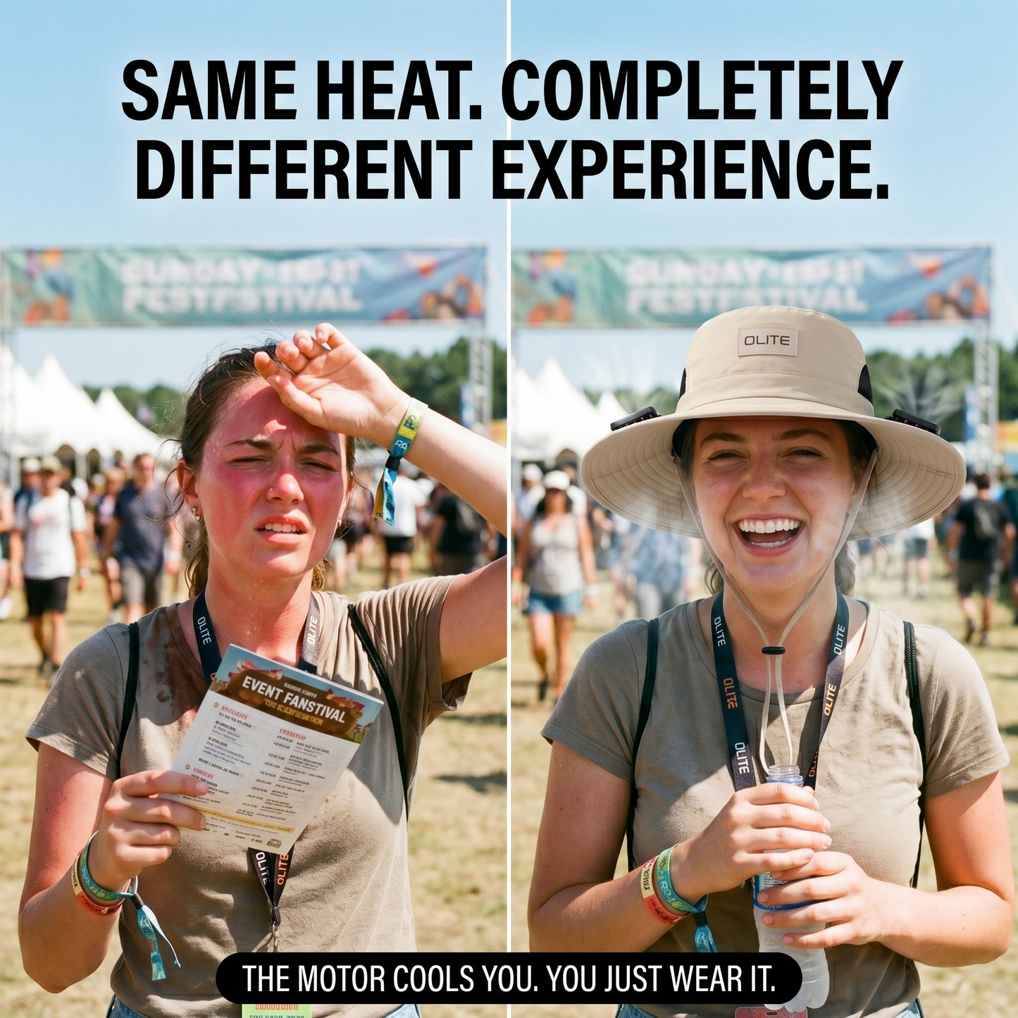 Solar-Powered Cooling Fan Hat