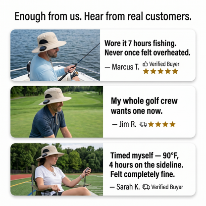 Solar-Powered Cooling Fan Hat