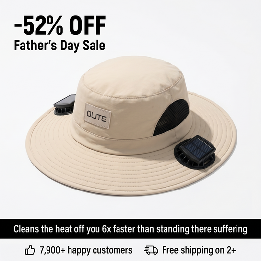 Solar-Powered Cooling Fan Hat