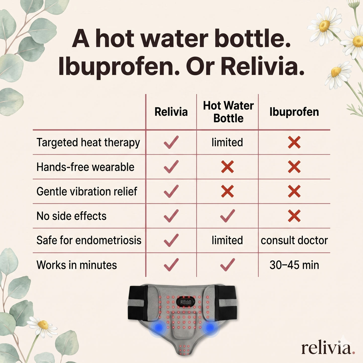 Relivia - Infrared Menstrual Relief Belt
