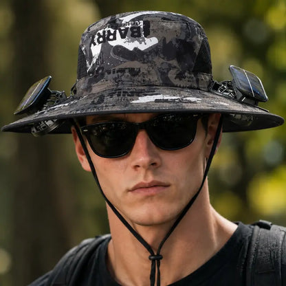 Solar-Powered Cooling Fan Hat